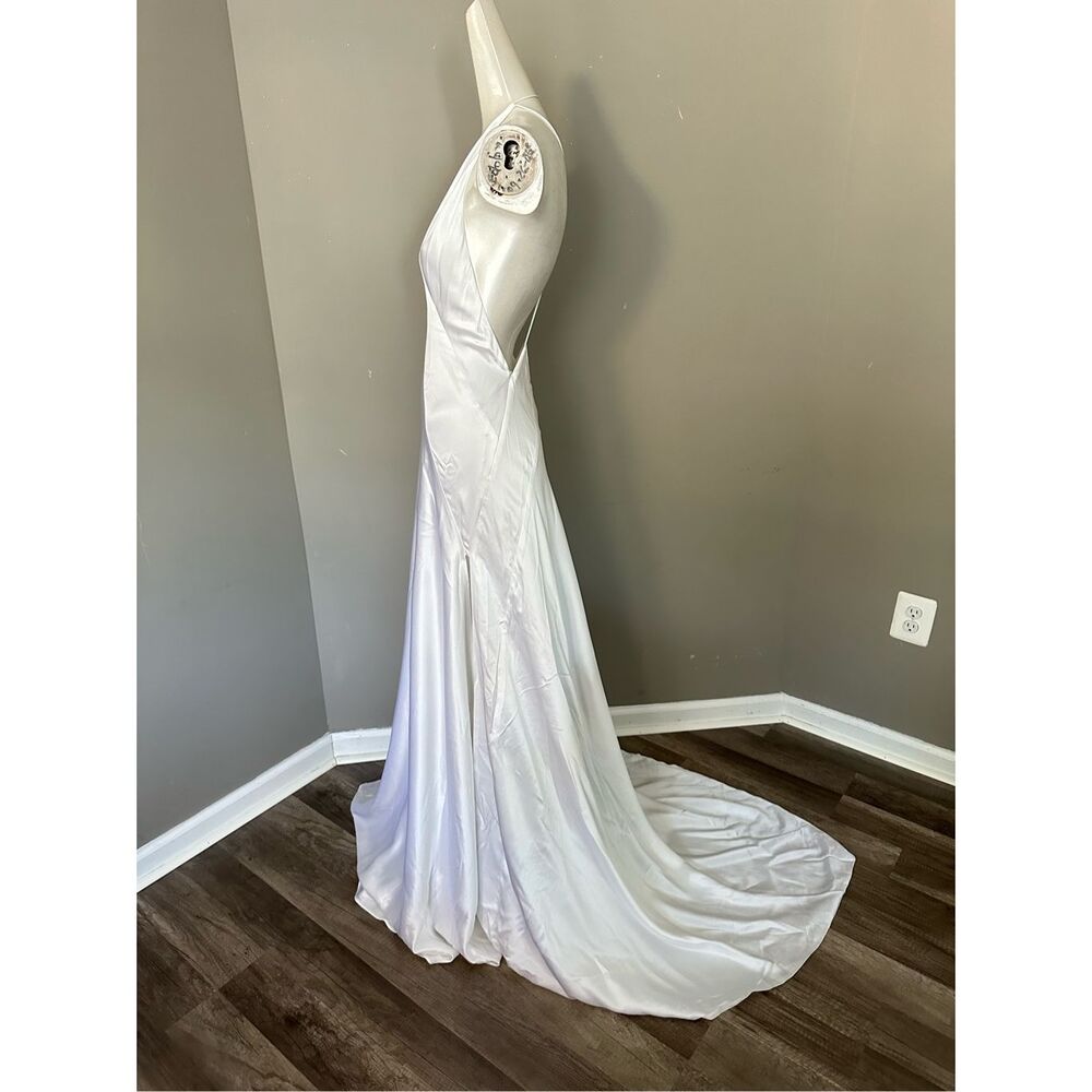 MICHAEL LO SORDO Alexandra silk-satin gown Size US10 $1,190 - Picture 9 of 14